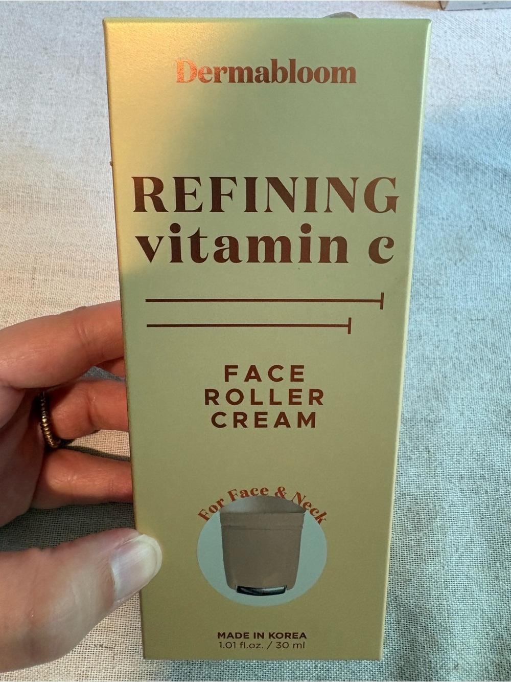 Dermabloom Refining Vitamin C Face Roller Cream for Face and Neck